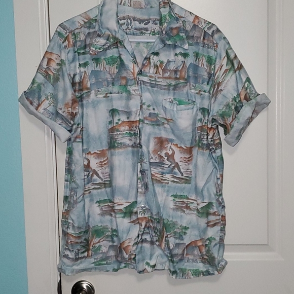 Vintage Tropical Button Down - Picture 2 of 3